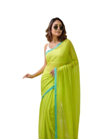 Piyari fashion Bengal pure cotton traditional saree with blouse piece (light green)-picture-12