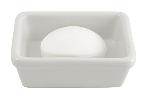 HIC Soap Dish, Fine White Porcelain