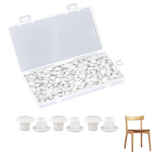 600 Piezas Tapones para Agujeros, 5mm Tapa Agujeros Mueble Tapa de Plástico Agujero de Mueble Tapas de Cubierta de Relleno de Orificios de Taladropara Cocina Estantes Armarios Gabinetes