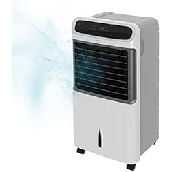 Ventilador Evaporativo Carrefour Cecotec Climatizador Evaporativo Portátil Frío EnergySilence PureTech 5500. 80 W,3 en 1: Frío, Ionizador y Ventilador, 12 L, 3 Velocidades, Mando a distancia, Pantalla LCD, Caudal de aire 500 m3/h