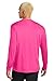 Clothe Co. Mens Long Sleeve Tee Shirts Moisture Wicking Dry Fit T-Shirts (Available in Big & Tall), L, Neon Pink