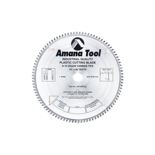 Amana Tool - LB12961 Carbide Tipped Non-Melt Plastic 12