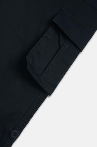 Image of Allen Solly Boys' Cotton Cargo Trousers | Multi-Pocket Design | Regular Fit | Comfort Wear | Casual & Outdoor Style