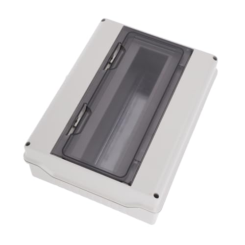 GALPADA Caja recinto eléctrico al aire libre cubierta impermeable del interruptor cubierta del panel de disyuntores el plastico Grey
