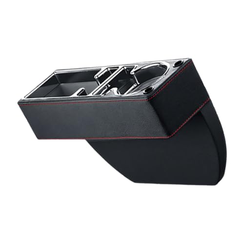 Elegante almacenamiento de cuero para consola con diseño sofisticado para coche 2