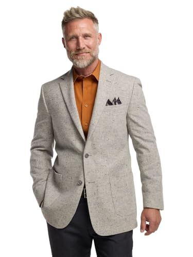 Paul Fredrick Men's Wool Donegal Single Breasted Notch Lapel Sport Coat2