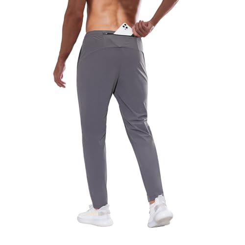 Blaward Men's Casual Track Pants Fleece Outdoor Hiking Pants Lightweight Quick Dry Jogger Sweatpants Workout Athletic Pants