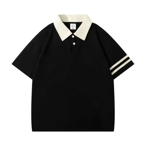 Camiseta deportiva tipo polo para hombre corte ajustado y diseño de bloque de color