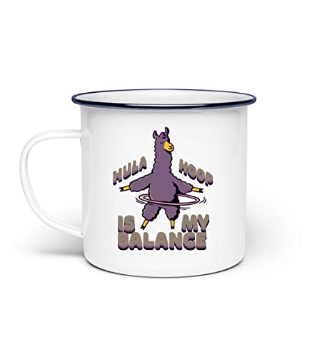 Galeriemode Alpaca Hula Hoop is my Balance Enamel Mug -...