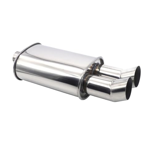 Embout d'échappement voiture tuyau silencieux double sortie 63mm turbo son boost sortie arrière