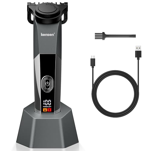 Intimrasierer Mann, kensen Rasierer Herren Intimbereich Wasserdicht Körperrasierer Herren Nass Trocken Body Groomer Men Mit Ablage Aufsteckkämmen Körperhaartrimmer Typ-C Für Beine Achselhöhle Leiste