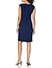 Kasper Women's Sheath W/Cut Out & BAR Trim, Navy, 10