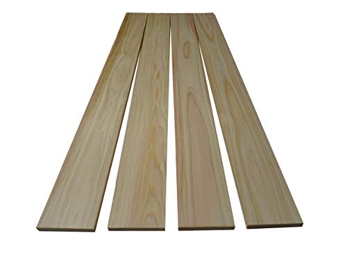 木材 板 板材 カット ひのき 角材 【 厚さ 12mm × 長さ 900mm × 幅 90 mm 4枚セット 】 ウッディヨネダ