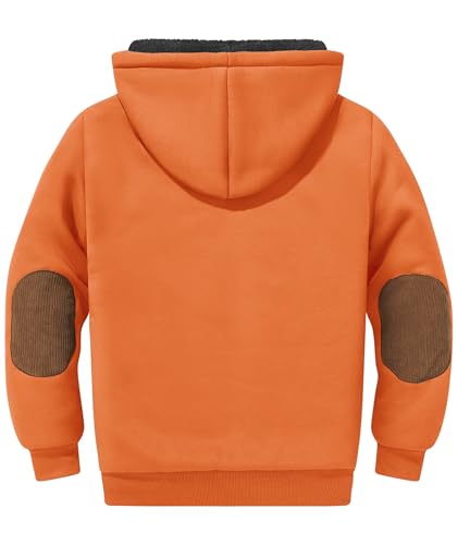 Image of SWISSWELL Unisex Boys Girls Fleece Hoodie Sherpa Lined Jacket Zip Up Hooded Sweatshirt Winter Outerwear for Kids