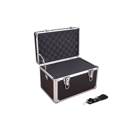 Toolbox Large-Capacity Multi-Functional Tool Box Household Hardware Tool Box Aluminum Alloy Portable Beauty Box Car Instrument Box Outdoor Maintenance Box Tool (Silver)