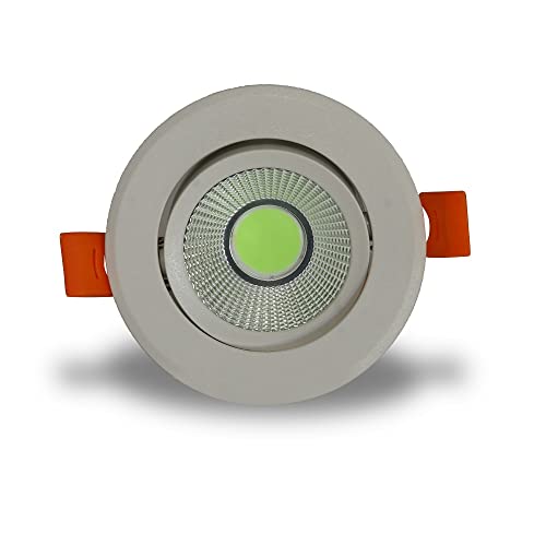 Image of D'Mak Aluminium 6 Watt Round Led Cob Light for Pop /Recessed Lighting (White, 15)