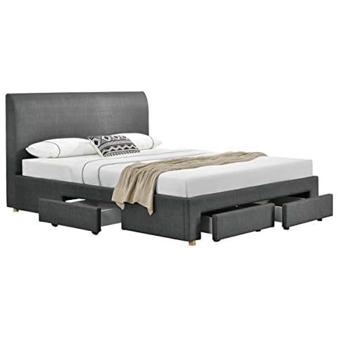Fournier Décoration Loft Cama, Lin Gris Souris, Queen Size Cover