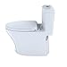 TOTO MS646124CEMFG#01 AQUIA IV 1PC UH Toilet WSHLT + W/SEAT 1.28GPF/0.8GPF, Cotton White