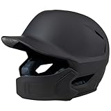 Champro HXE Matte Baseball Batting Helmet with Jaw Guard, Large, Black