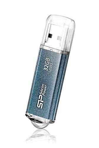 Clé USB 3.0 robuste en aluminium Silicon Power Marvel M01 bleu élégant