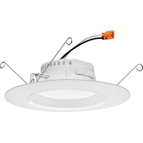 Juno 5"/6" Inch LED Recessed Lighting, RetroBasics Series LED Downlight Trim Kit, Regressed 5"/6" Ceiling Light with 5-in-1 Switchable White Color, 860 Lumens, Baffle Trim, Matte White by Juno - Image 7