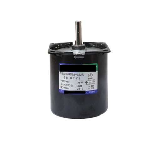 Moteur synchrone 68KTYZ 28W pour mécanisme rotatif stable 220V AC engrenages métal