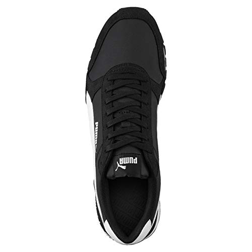 PUMA Unisex ST Runner v2 NL Sneakers, Puma Black-Puma White, 43 EU