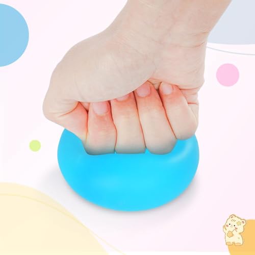 Ainiv 4 Stück Leuchtend Antistressball, Anti Stress Ball Fidget Fun Toy, Massagebälle Handtrainer, Angst Abbauen Sensorische ADHD Spielzeug Geschenk, Wurfball Spielzeug für Erwachsene