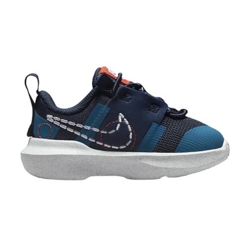 Nike Crater Impact Toddler Shoes Midnight Navy/White-Orange Size-62