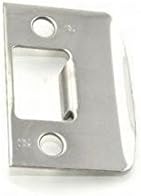 Schlage 10-026 1 5/8" x 2 1/4" Full Lip Strike Plate with Square Corners, Satin Chrome
