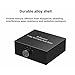 4-WayStereo Audio Selector, Bi-Directional L/R Stereo Audio Switcher Splitter Box Suitable for Connecting Blu-ray Players or DVD Players to Multiple Stereo Speakers (4in1out/1in 4out)