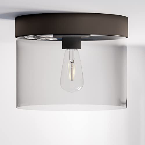 Kenroy Home 91837ORB Capri 1 Lt Mount Lg Pan Flushs, Medium, Blackened Oil Rubbed Bronze by Kenroy Home - Used condition - Image 9