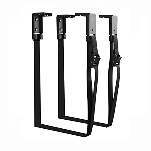 GRFIT CPU Stand Under Desk CPU Holder Mount Wall Mount Desktop PC Tower Stand, adjustable straps, sturdy metal, black miniatura 1