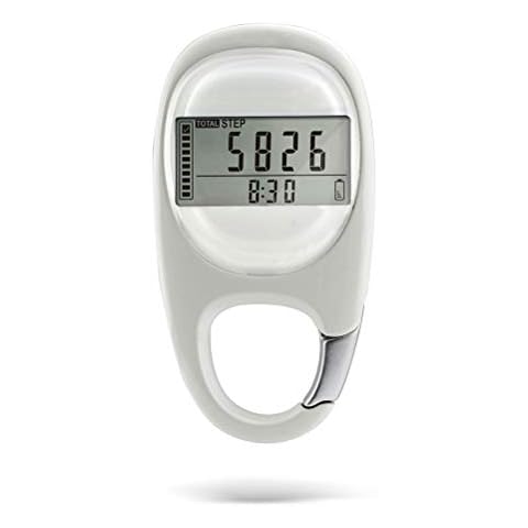 Macabolo Portable 3D Digital Pedometer Walking Step Counter Activity Fitness Tracker with Carabiner Clip for Men/Women/Pets Cover