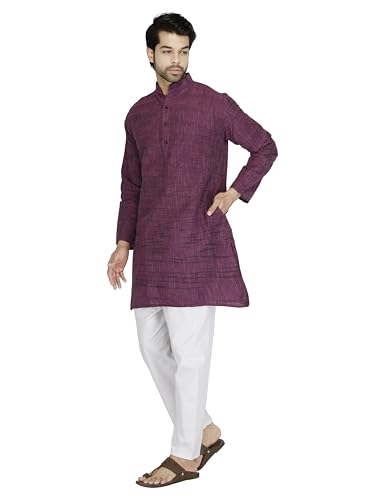 Image of Men's Khadie Cotton Relaxed Straight Kurta