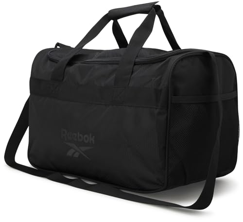 Reebok �_�b�t���o�b�O - �g���[�j���O�p�L�����[�I���W���o�b�O ���߉\�ȃV�����_�[�X�g���b�v�t�� - �����ƒj���p�̃R���p�N�g�ȃg���x���o�b�O, Warrior II �\���b�h�u���b�N, One Size, �R���p�N�g�ȃ_�b�t���o�b�O�B