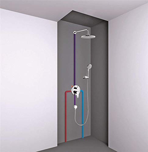 Boîte de douche en métal encastrée or pour remplacer une robinetterie obsolète