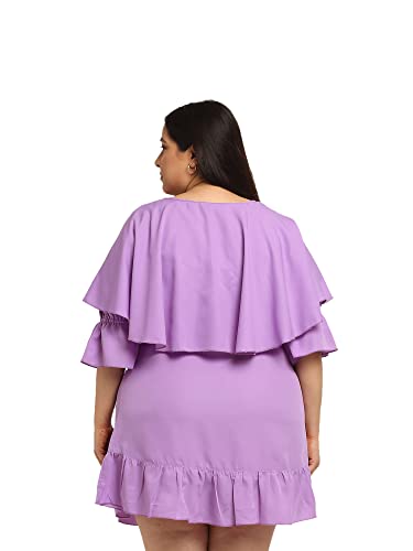 Image of Flambeur Women's Crepe Fit and Flare Knee-Length Dress