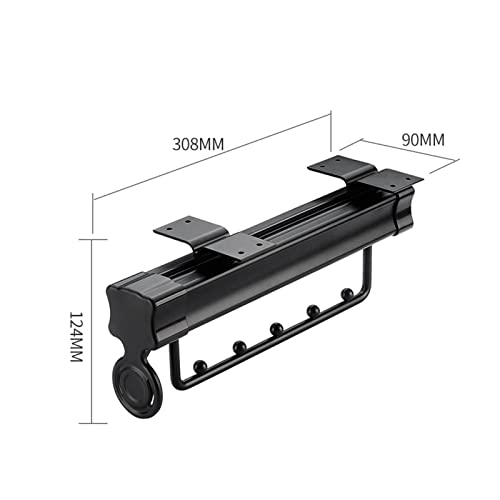 Placard débordant ? Rack de pantalons rétractable en métal gain de place - 6