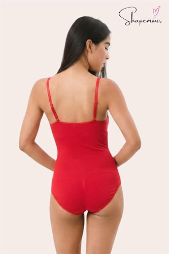 Image of SHAPEMOUR Thong Bodysuit for Women, Slimming Design Shapewear for Women, Tummy Control Body Shaper with Silicone Grip, No Steel Bones for All Day Comfort, Seamless Sculpting Bodyshaper