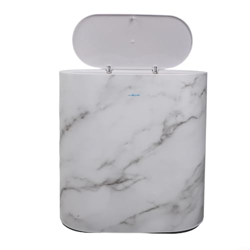 Cubo de basura de alta integridad de PP con tapa amortiguada y acabado pulido