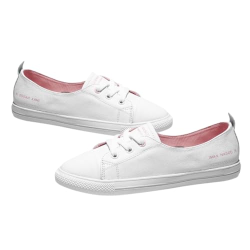 AOKWAWALIY Vrijetijdsschoenen, zomerschoenen, comfortabele schoenen, damesschoenen, sneakers, damesschoenen, witte gymschoenen voor vrouwen, sportschoenen voor dames, flattie damessneakers, wit,