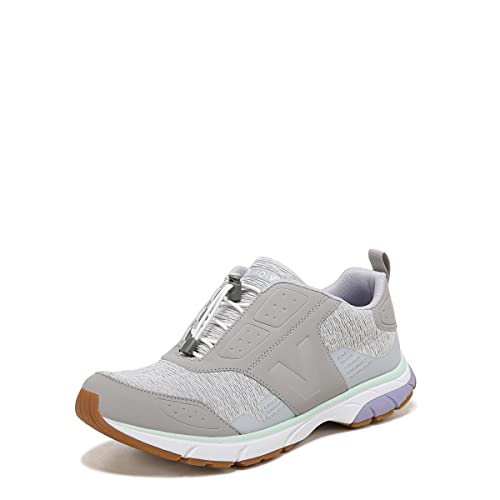 Vionic Drift Deon VIO-Flex Insole Active Sneaker- Supportive Walking Trainers That Includes an Orthotic Insole and Cushioned Outsole for Arch Support Light Grey 6 Medium