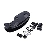 Chiffonade Key Holder Organizer Compact Aluminum Holder Clip Folder Keychain Accessories for Men and Women(Black)