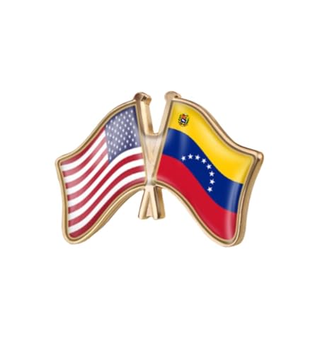 Image of World Most Countries Single Pin Brooch Badge United States USA America and Other Countries Cross Friendship Pin Badge for Men Women
