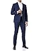 Produktbild Roy Robson Herren Anzug Slim Fit 2-teilig aus Schurwolle Mix Business Stretch Abendanzug-Set, Italienisches Blau, 48