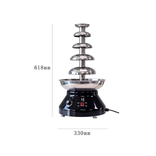 Fuente de Chocolate 5 Capas Acero Inoxidable 3L Negro miniatura 5