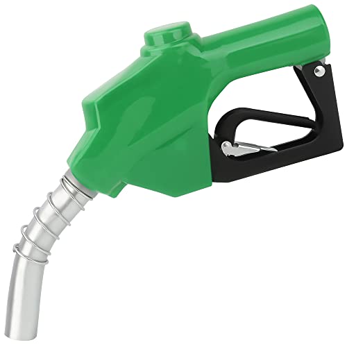 Lafati 1" Automatic Fuel Nozzle - 3 Gear Padlock 32 Gpm Max Flow Rate Auto Shut Off Aluminum Alloy Refilling For Diesel Kerosene Gas Gasoline Biodiesel (Green) #TOP4