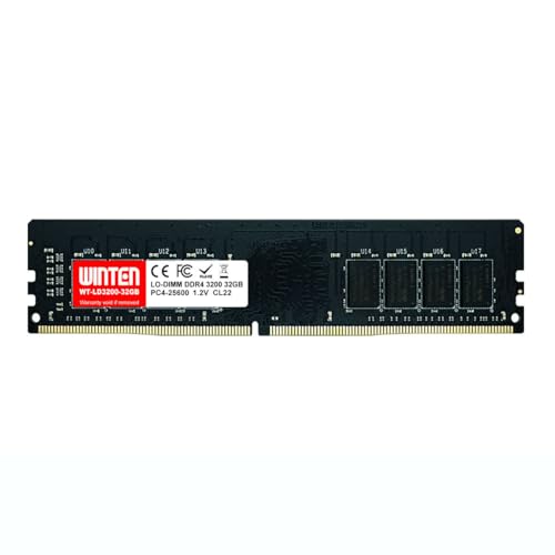 WINTEN �f�X�N�g�b�vPC�p������ DDR4-3200 32GB 288Pin CL22 1.2V DIMM SDRAM �����������[ ���݃������[�y5�N�ۏ؁E�����ۏ؁zWT-LD3200-32GB