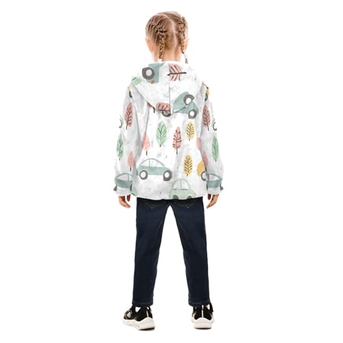 GuoChe Colorful Cartoon Cars Kids Sherpa Jacket4